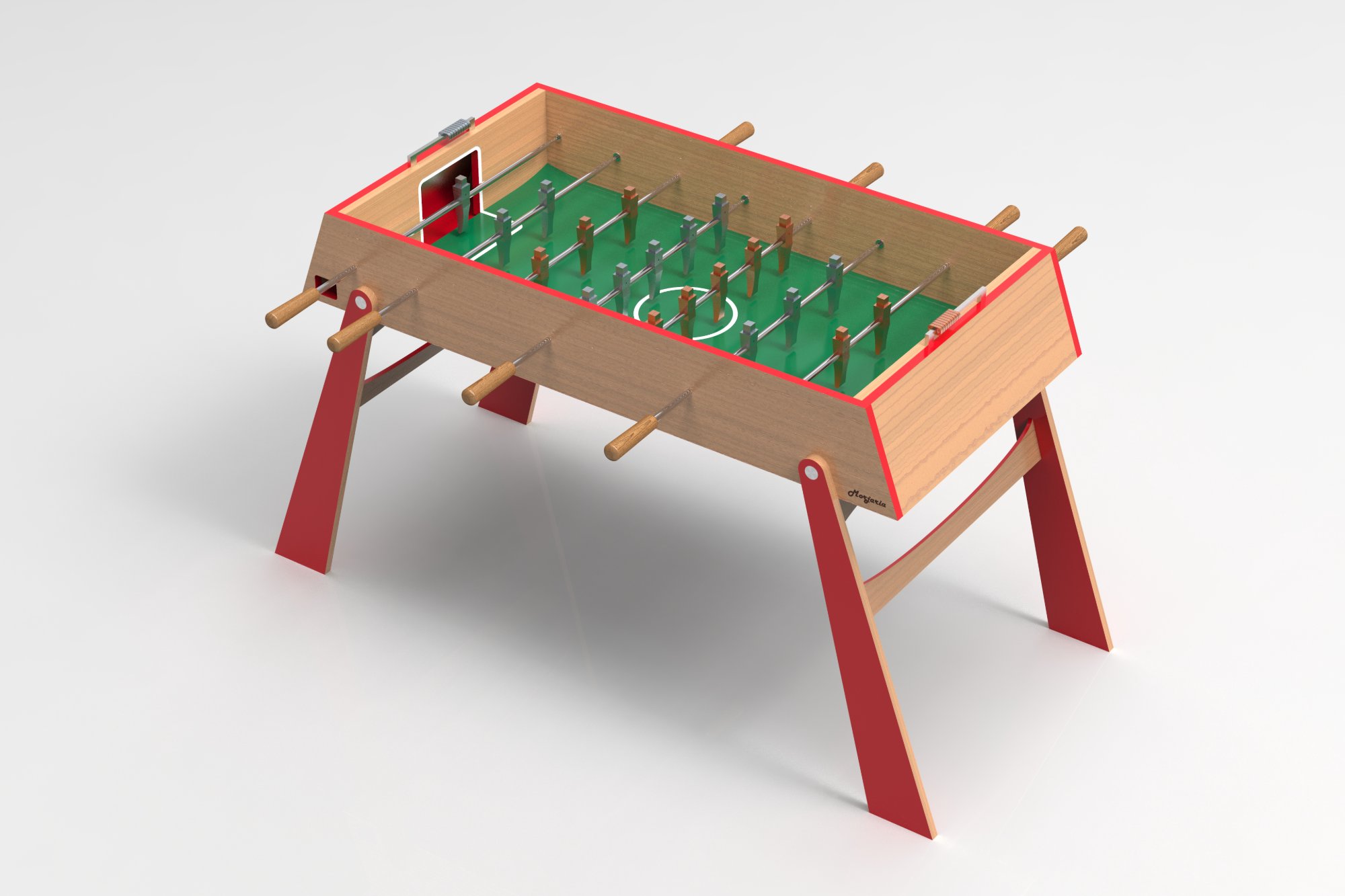 KeyShot render of the finished table